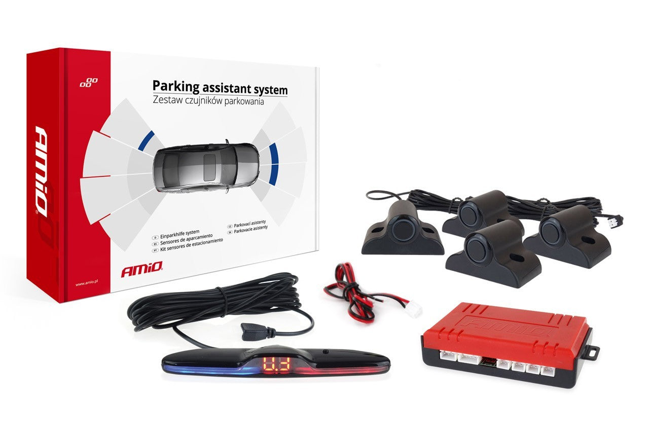 Kit Capteurs De Stationnement PNI Escort P16A – 4 Capteurs 16 Mm, Affichage LED, Avertissement Sonore, Pour Voiture - 4