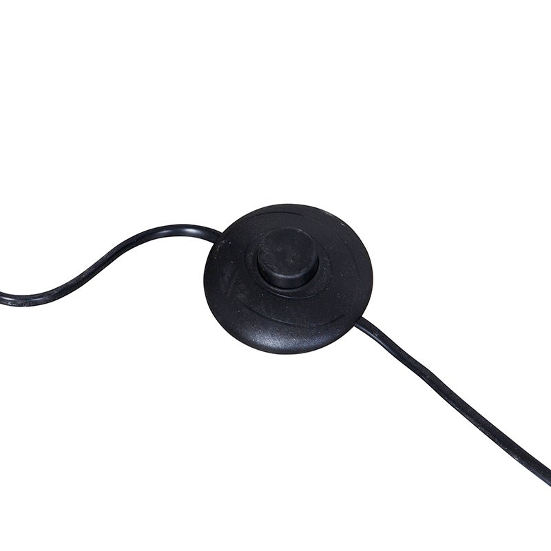 Lampadaire arc moderne noir avec abat-jour duo noir et or - XXL - 8