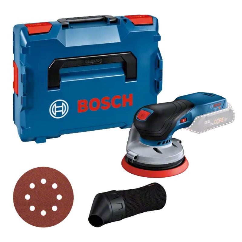 Bosch Akumulatorowa szlifierka mimośrodowa GEX 18V-125 Solo z zestawem akcesoriów w L-Boxx - 0601372200