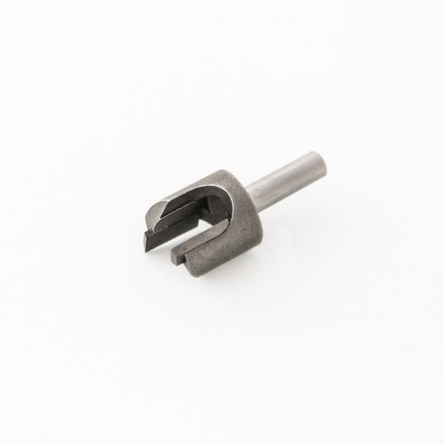 Fraise spéciale charnières 18 mm pour machine à bois et agglomérés F14 | Fabriqué en acier | Finition grise | Mesures 18*18*40mm | 1 unité