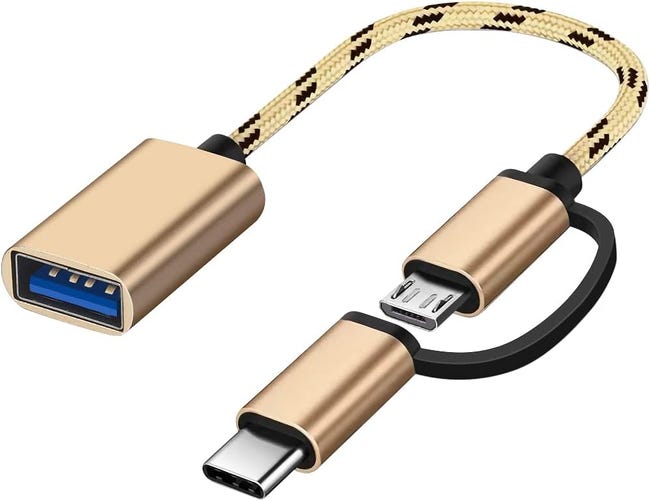 Câble adaptateur de convertisseur OTG hôte Micro USB vers USB 2.0 Male et USB 2.0 Câble adaptateur de convertisseur OTG hôte Micro USB vers USB 2.0 Male et USB 2.0