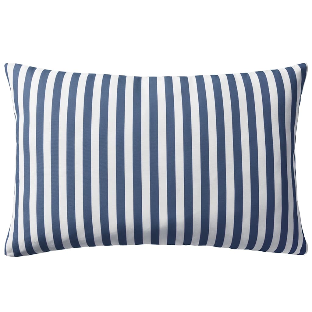 Cojines para exterior a rayas 60x40 cm azul marino 2 unidades vidaXL - 4