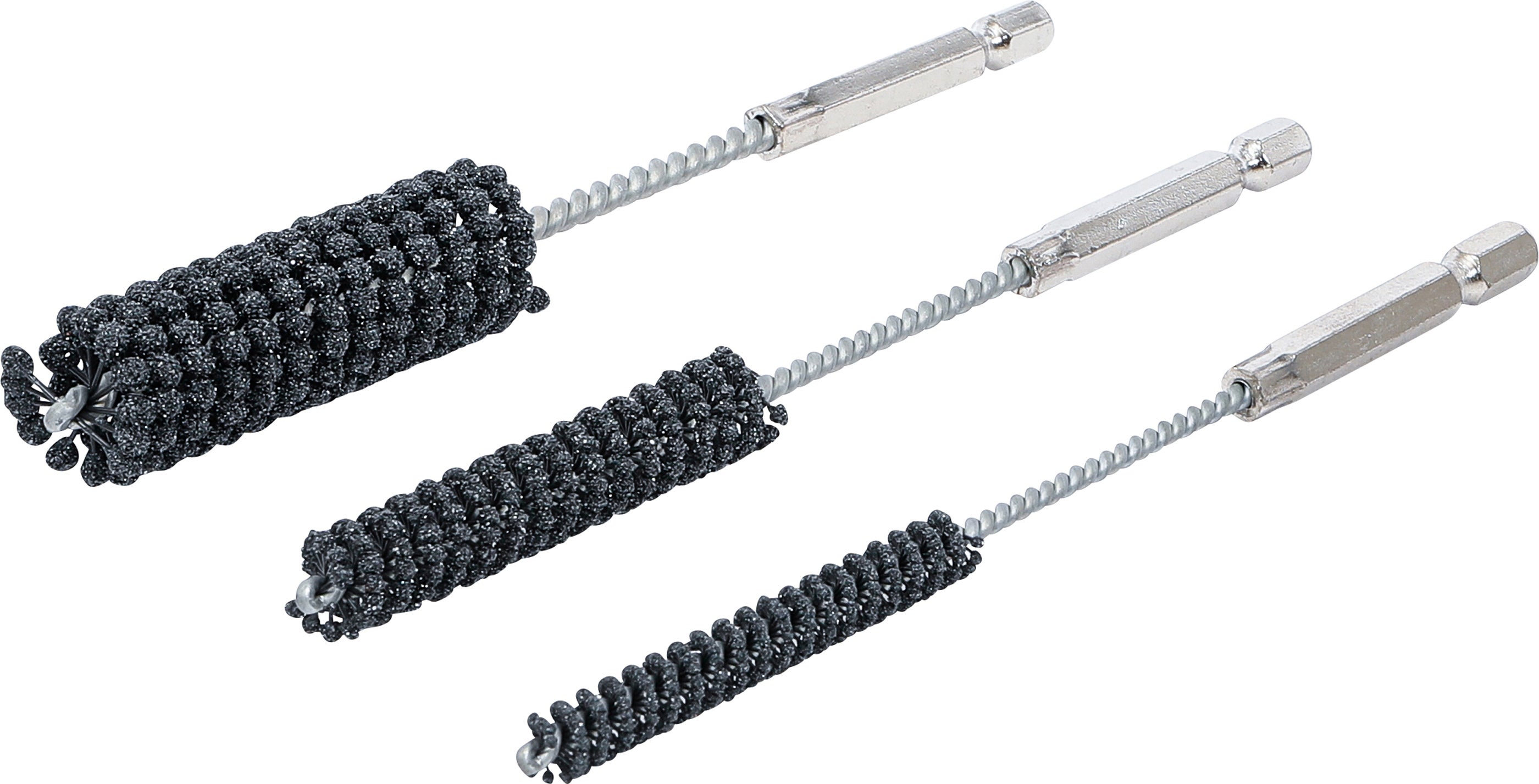 BGS Zestaw elastycznych narzędzi do honowania trzpień 6,3 mm (1/4") ziarnistość 60 / 80 8 - 12 - 20 mm 3-częściowy - 1272