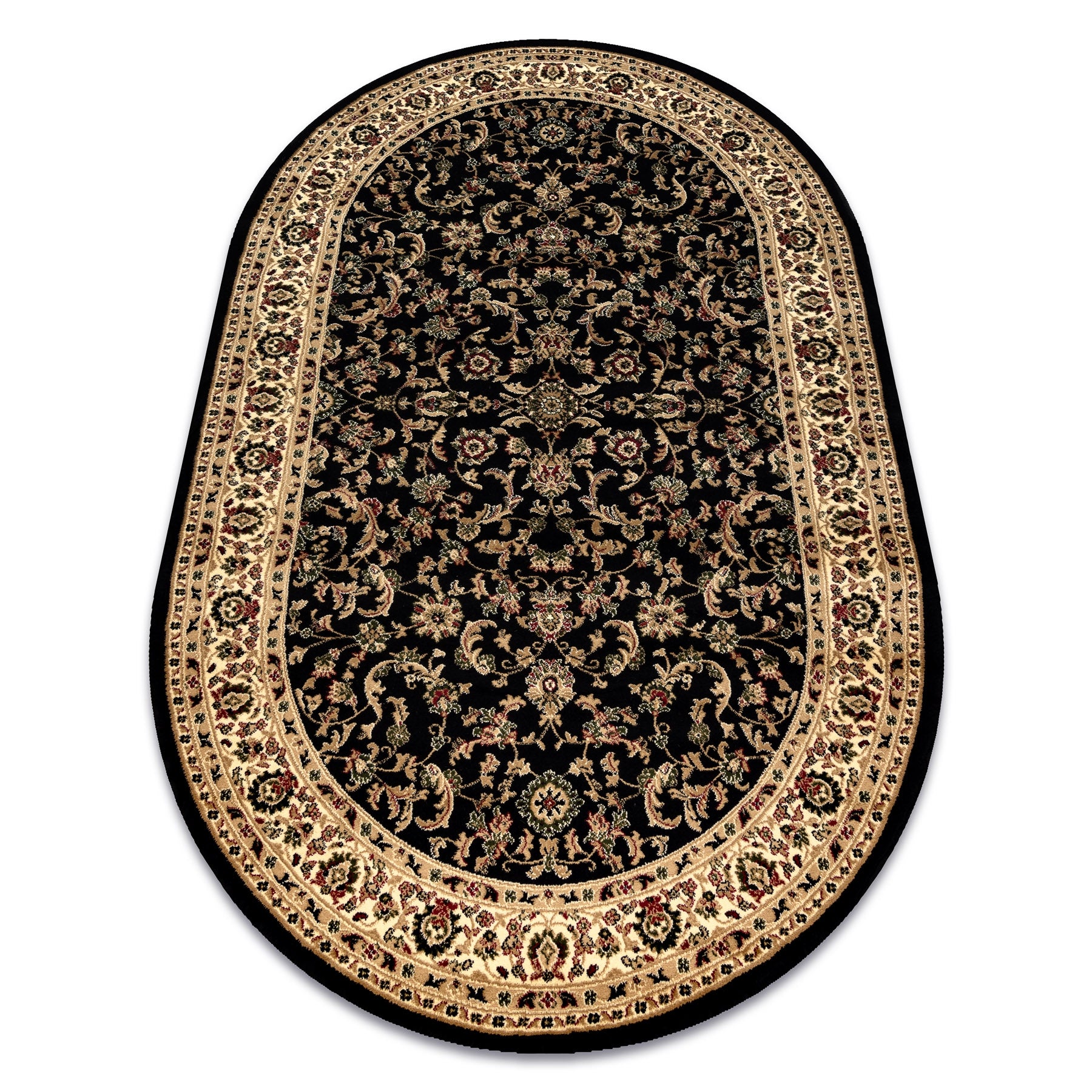 Dywan ROYAL ADR owal wzór 1745 czarny 150x250 cm