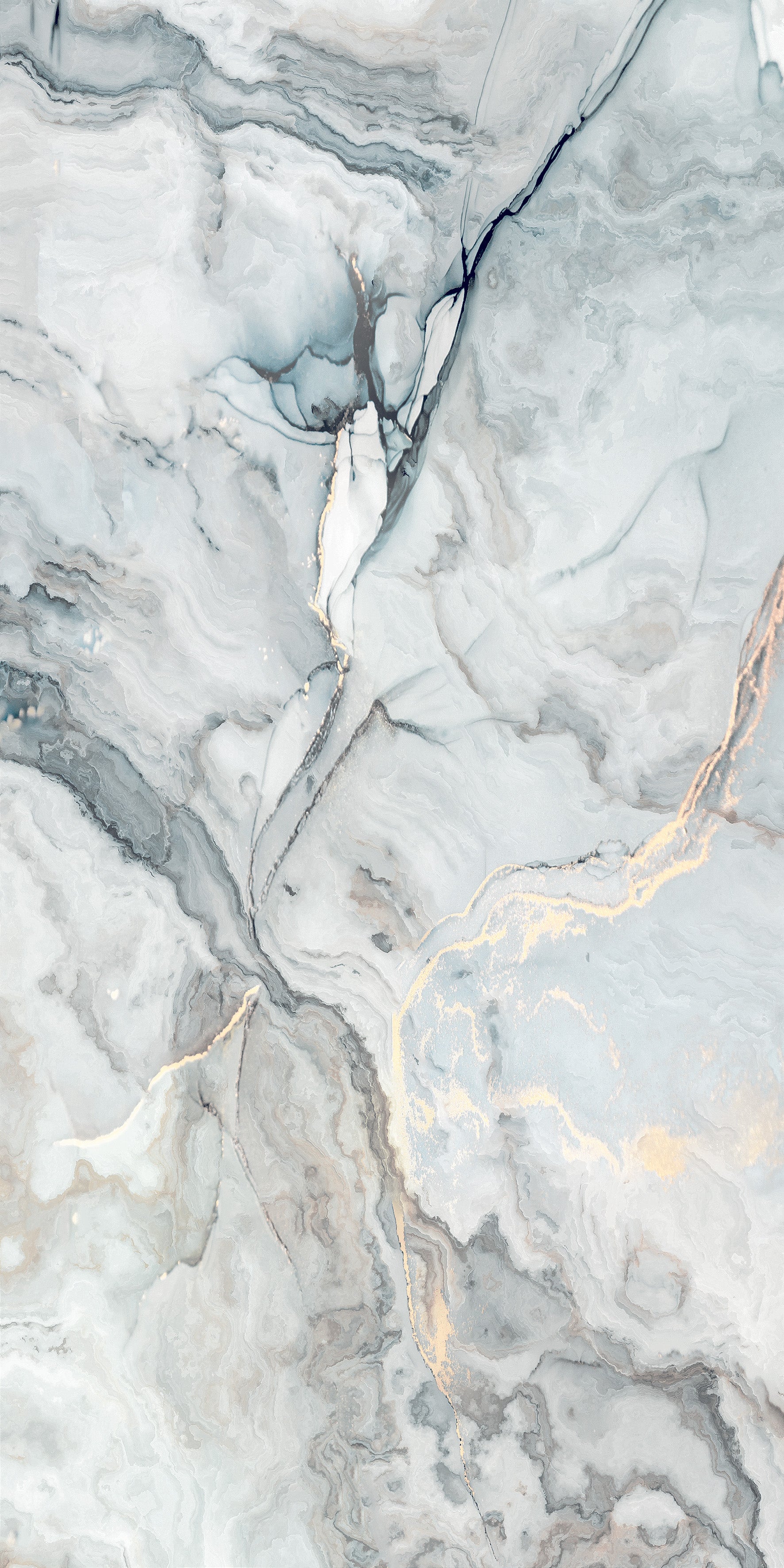 Carrelage sol / mur effet marbre FRAMED AQUA l.60 x L.120 cm Brillant LIMCARO - 4