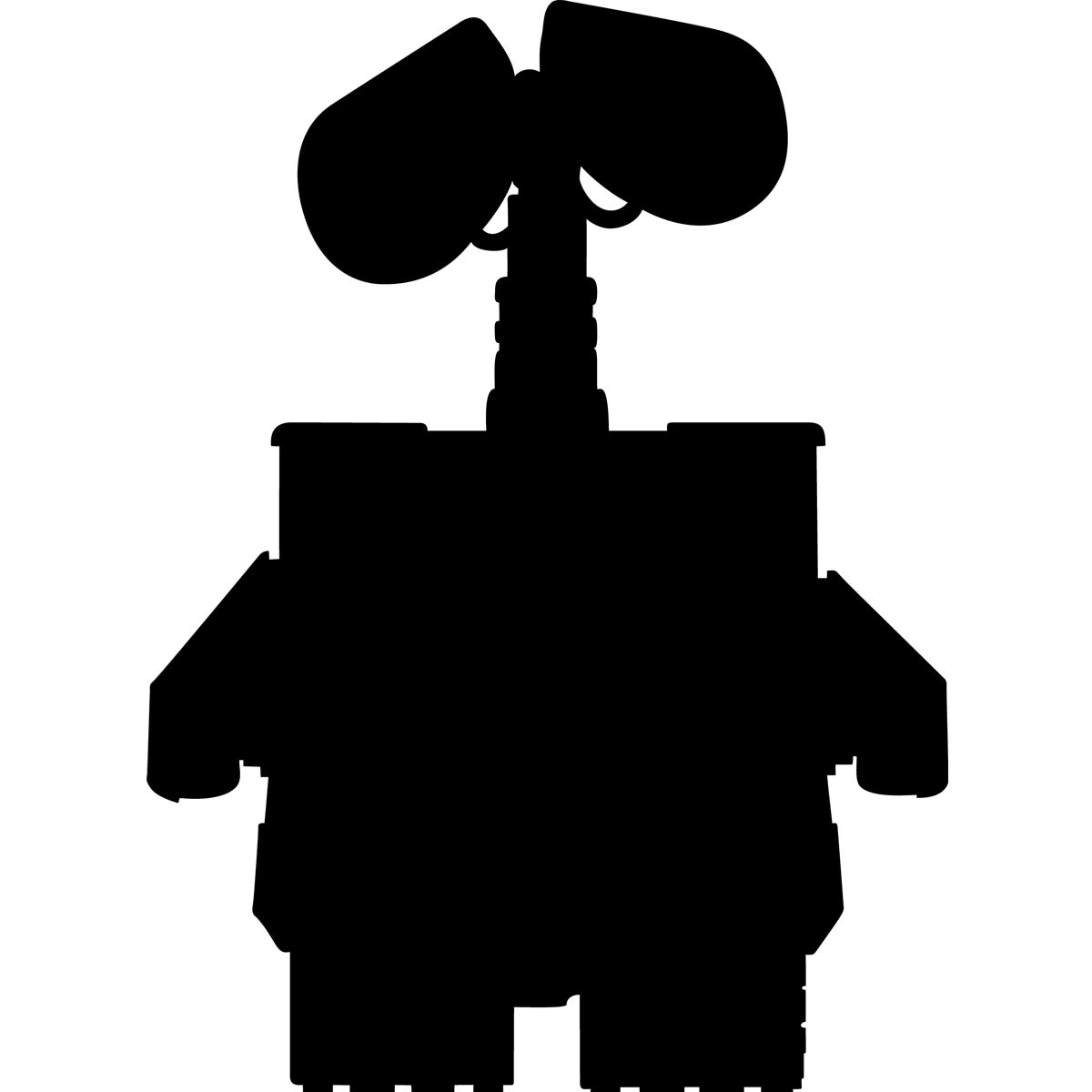 Adesivo Silhouette robot - Sticker adesivo - adesivi murali - 135x95cm - 4