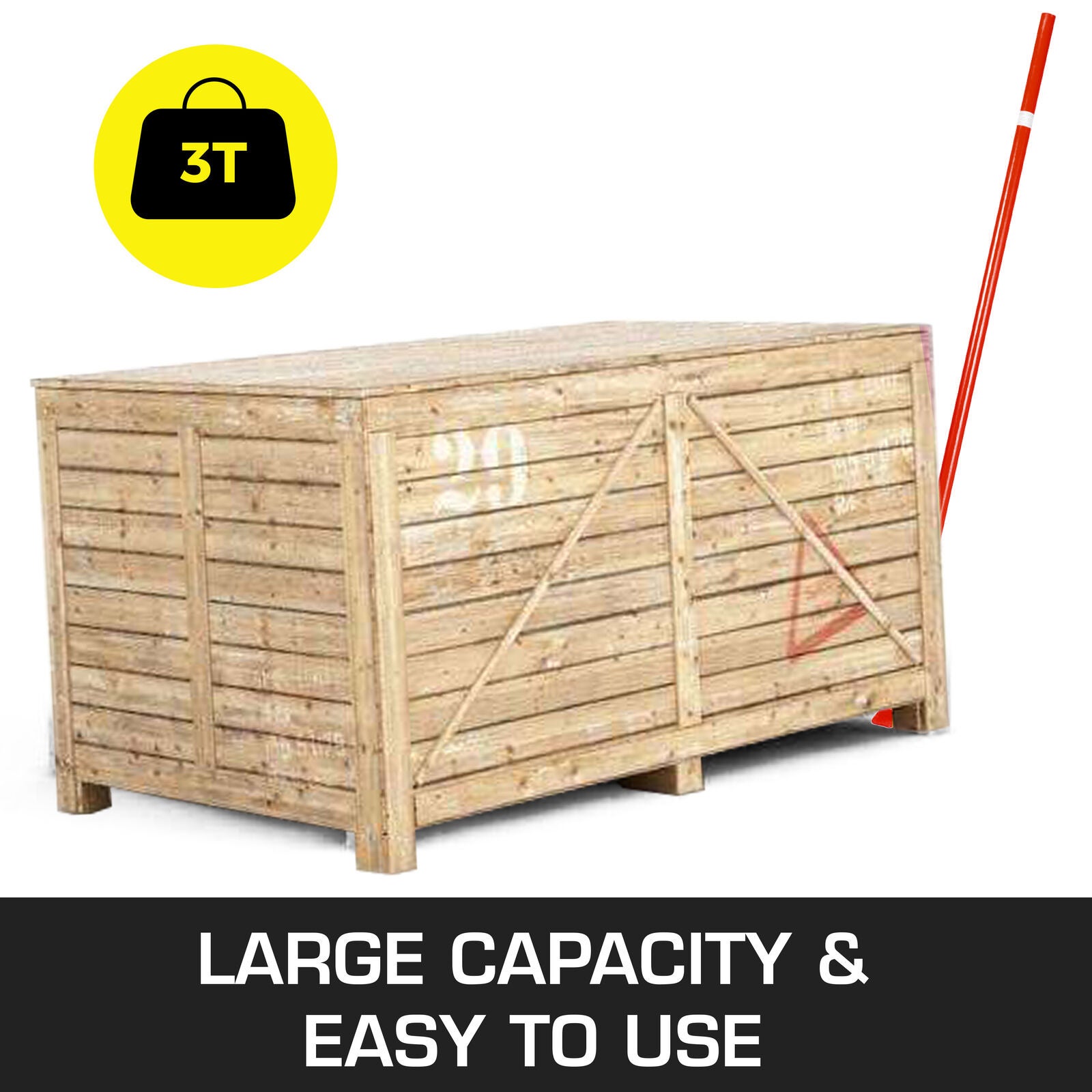 Lève Meuble Lourd VEVOR 3 T Barre de Levier Acier sur Roulettes Barre de Levage Grande Capacité Charge avec Manche 1,5 m Longueur Totale 1,6 m - 5