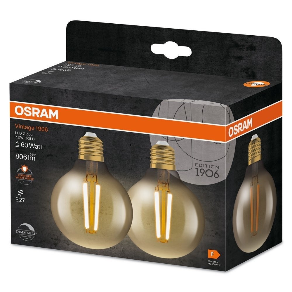 Set lampadine led Osram VINTAGE CLASSIC GLOBE - 2
