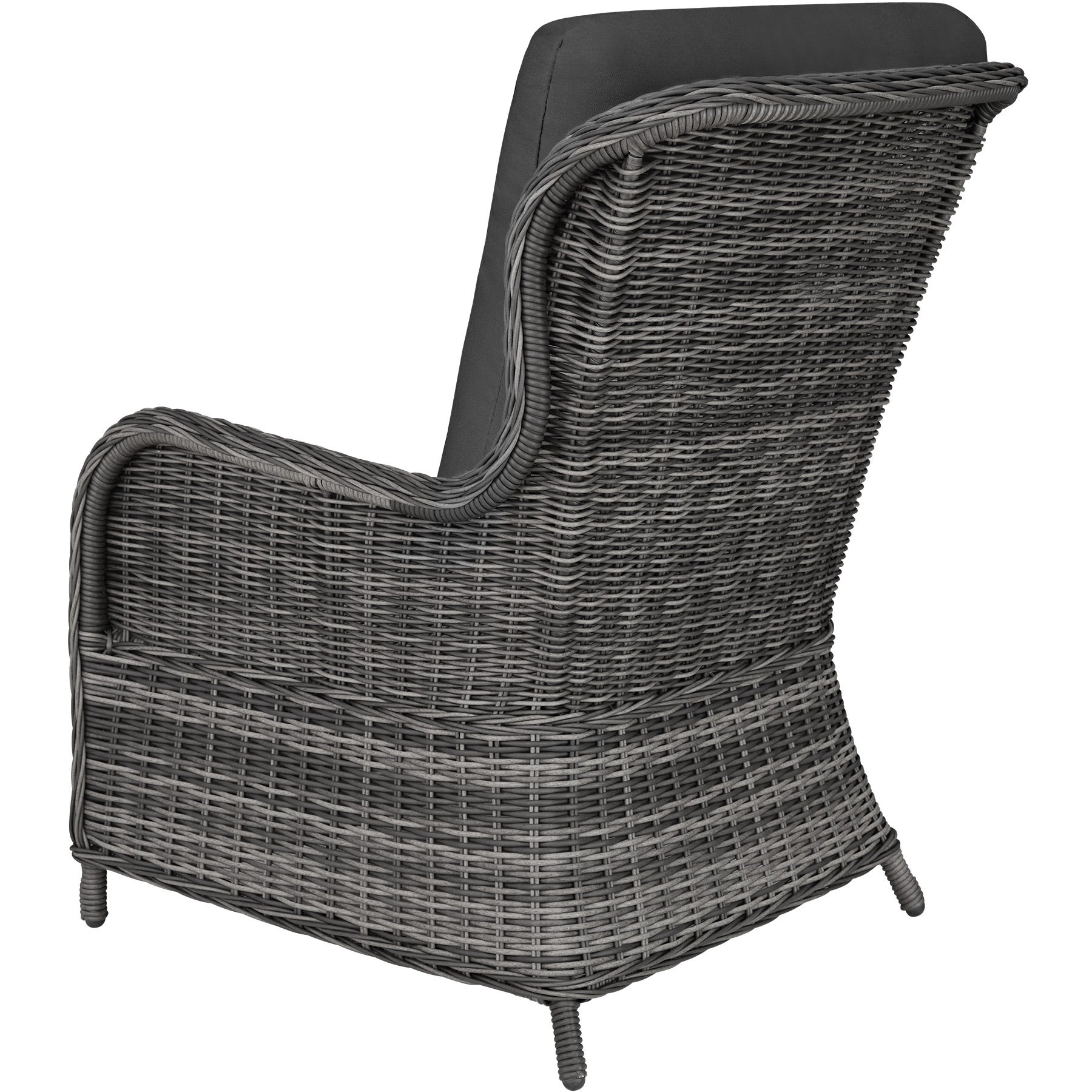 Salon de jardin en résine tressée et aluminium 4 places avec plateau en verre de sécurité sans montage TECTAKE - 9