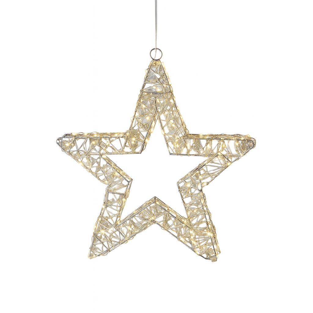 Lights4fun Stelle Led Osby – Decorazione Natalizia Per Interni/Esterni, 38 E 58 Cm