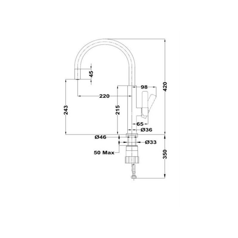 Grifo TEKA TOP FOT 995 Blanco 116030024 Leroy Merlin