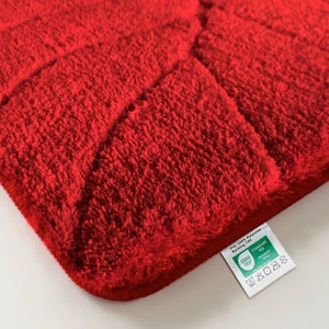 MSV Tappetino Doccia Antiscivolo Rosso 50x80 Cm: Comfort E Sicurezza In Microfibra Chenille