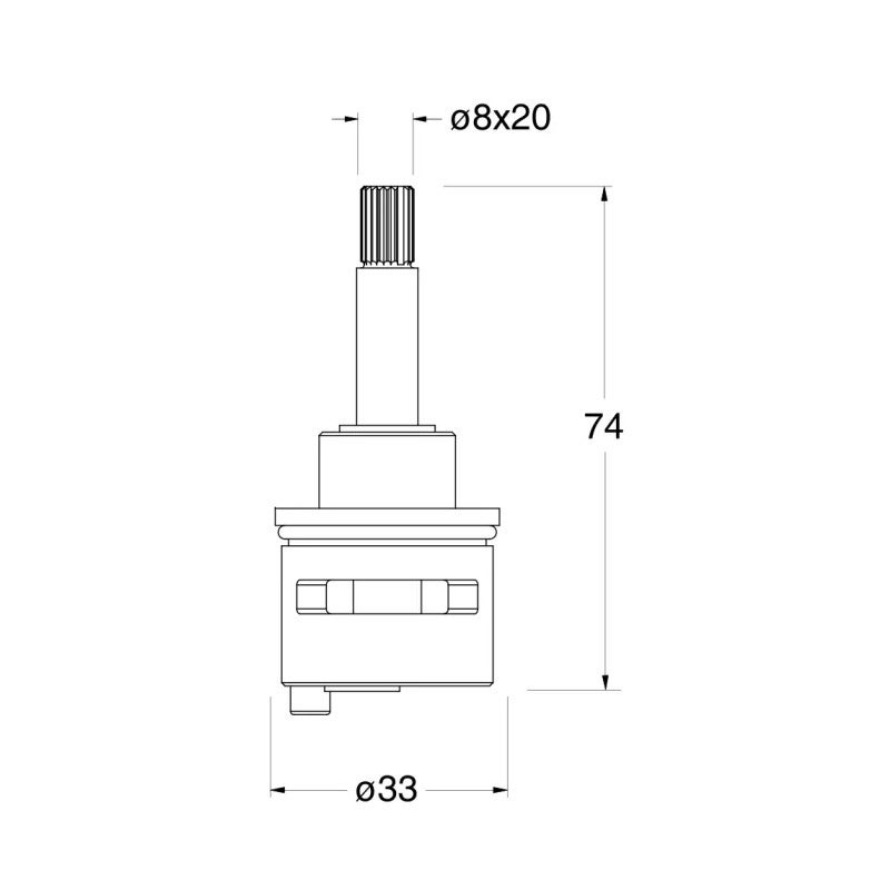 Cartouche inverseur 3 voies 40 Webert AC0335000 - Cartouche | Leroy Merlin