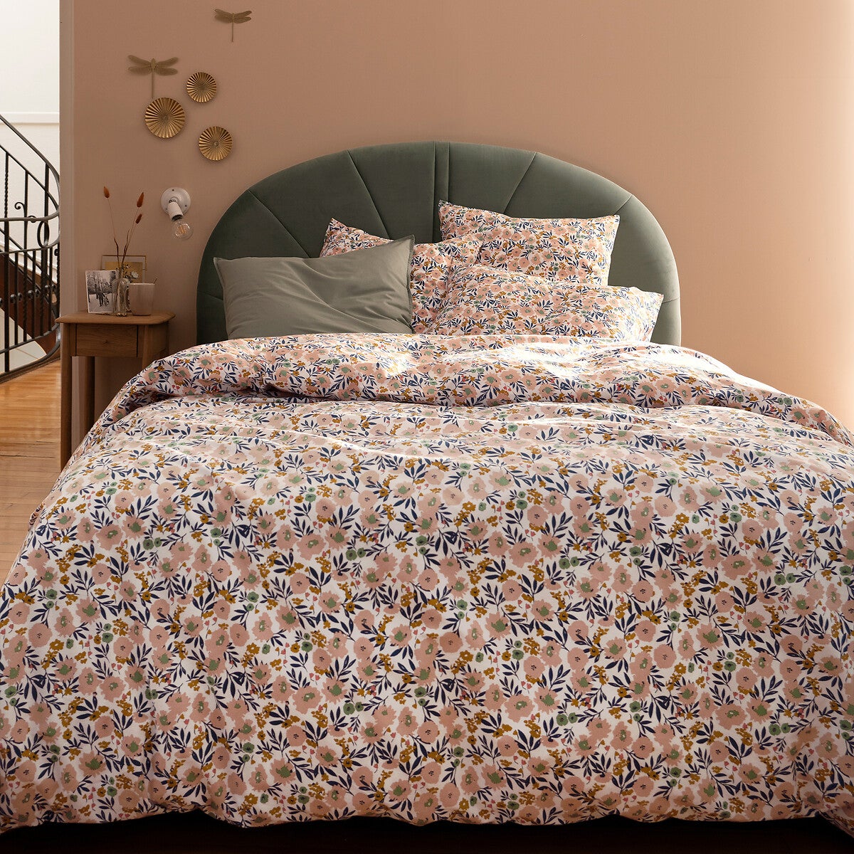 Taie d'oreiller en percale de coton, Ohara - Imprimé - 63 x 63 cm - 2
