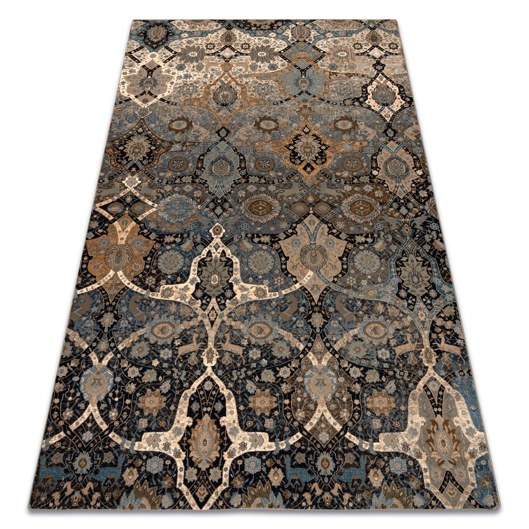 Dywan wełniany SUPERIOR KIRMAN orientalny koniak beż 200x300 cm