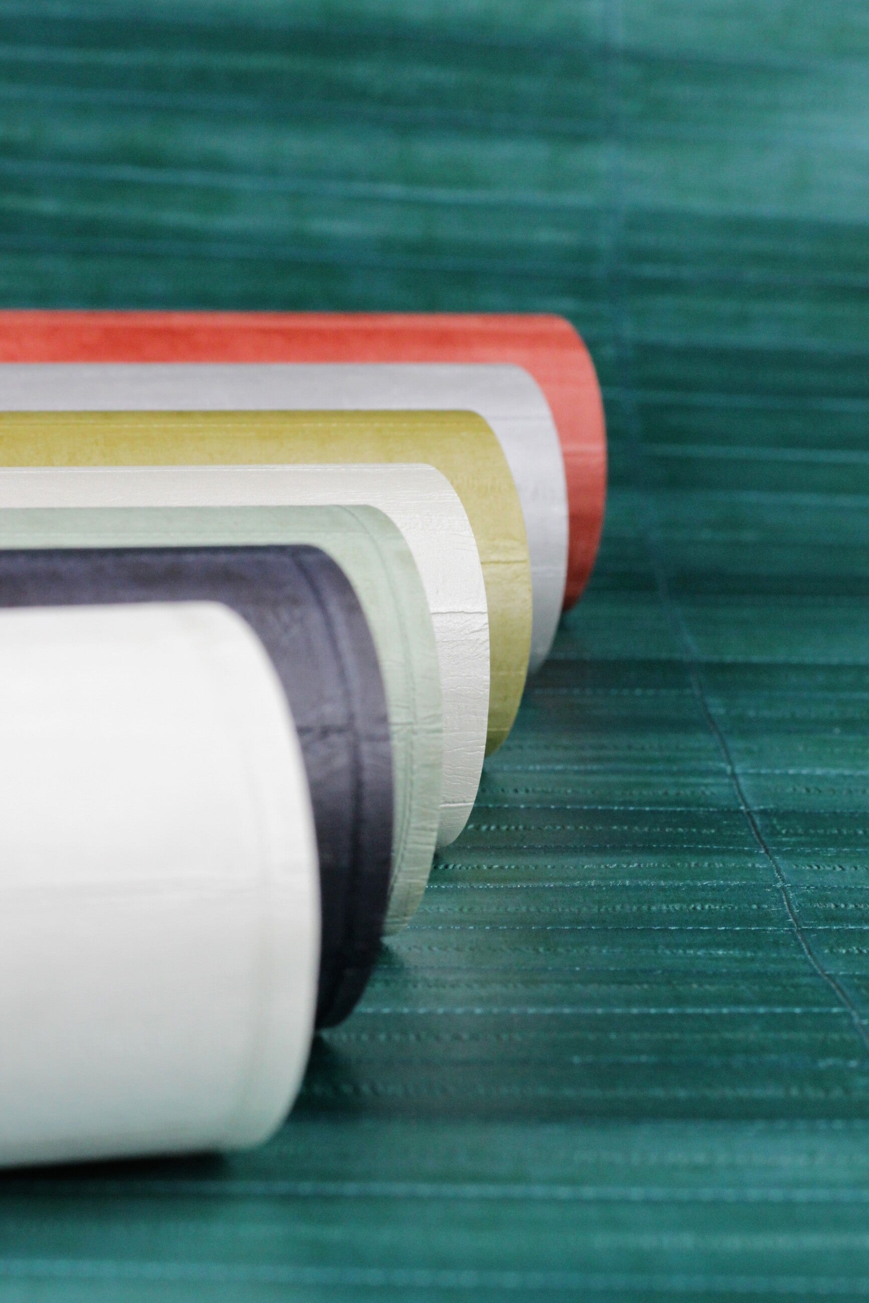 Carta da parati Rasch 418408 - Carta da parati in tessuto non tessuto turchese con effetto pelle - 6