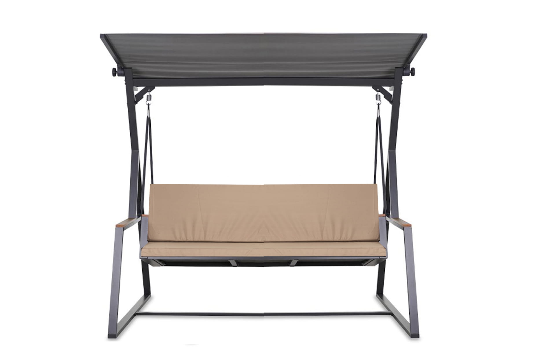 Poduszka ogrodowa na huśtawkę 140x50x50cm poduszka na meble ogrodowe beżowa, poduszka na balkon taras, poducha ogrodowa na ławkę