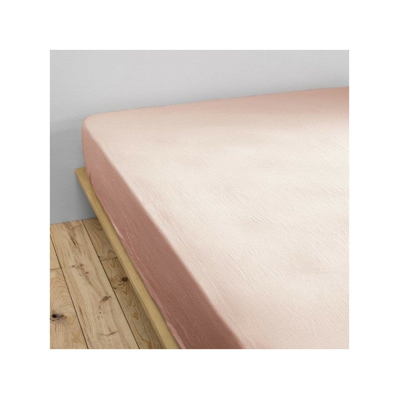 Drap-housse 180 x 200 cm – Double Gaze de Coton 125 g/m² – Gaïa Guimauve - 2