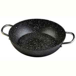Wecook! Casseruola Antiaderente Effetto Pietra 20 Cm - Alluminio Forgiato, Adatta A Induzione, Con Coperchio In Vetro