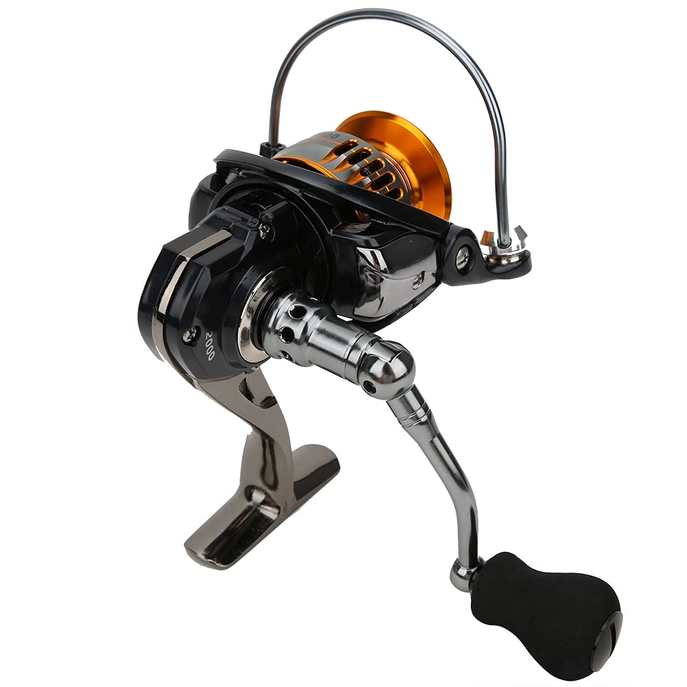 LeftRight Mulinello da pesca in metallo intercambiabile con esche per pesci Ruota per lancio ad alta velocità (FBE2000) - 4