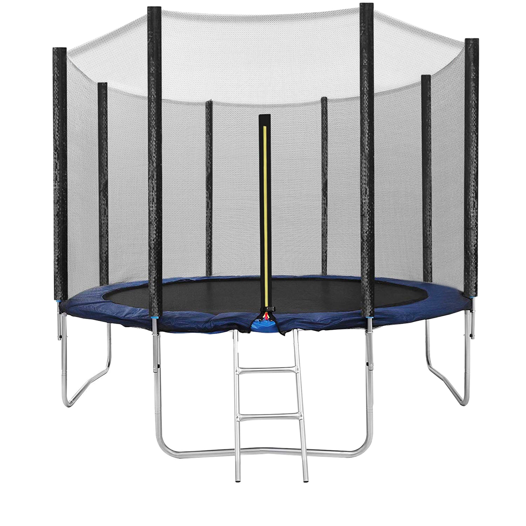 Rete Di Sicurezza + Copertura Bordi Per Trampolino 427-430 Cm - Sistema 6 Aste, Altezza Rete 190cm