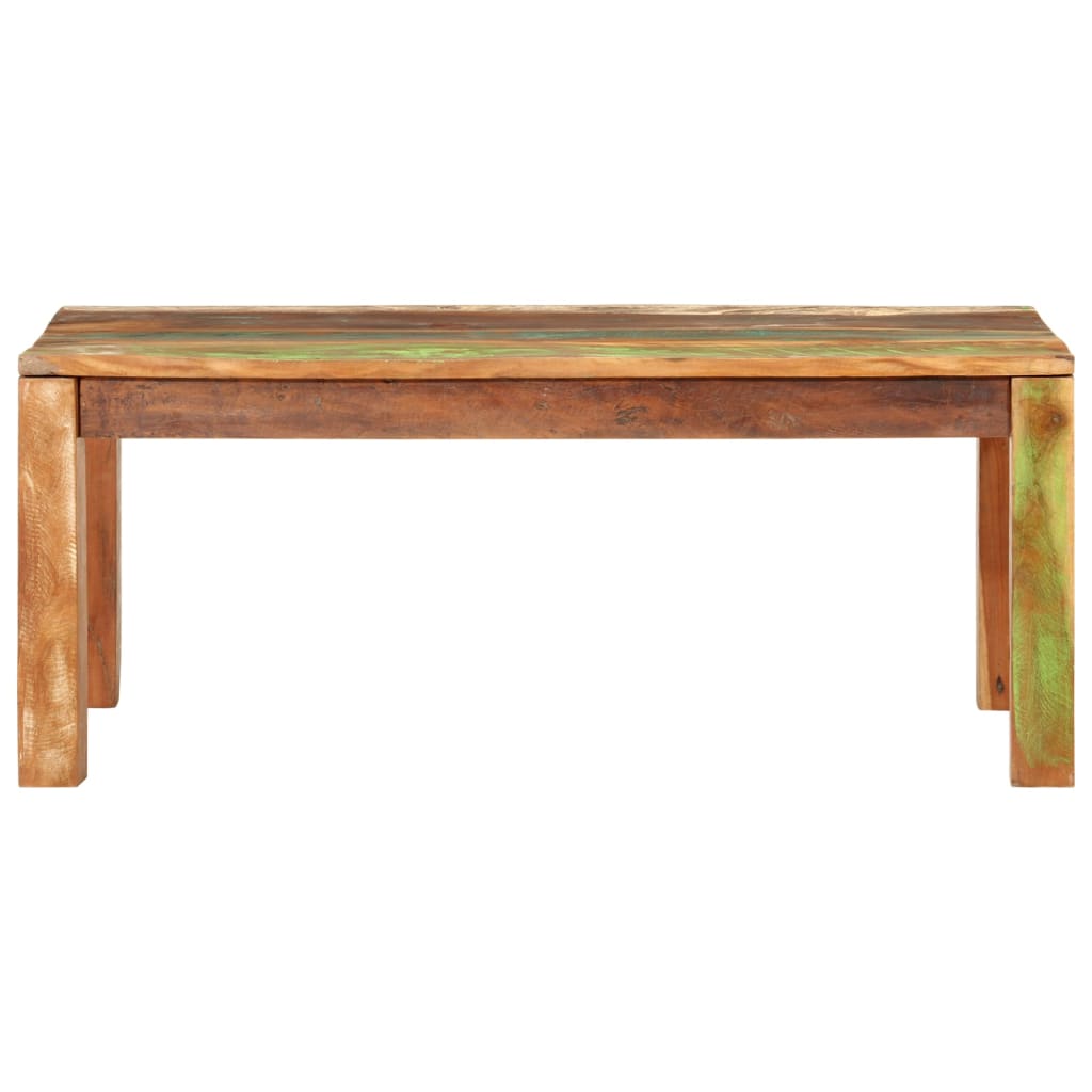 Table basse 100x55x40 bois de récupération massif - 2