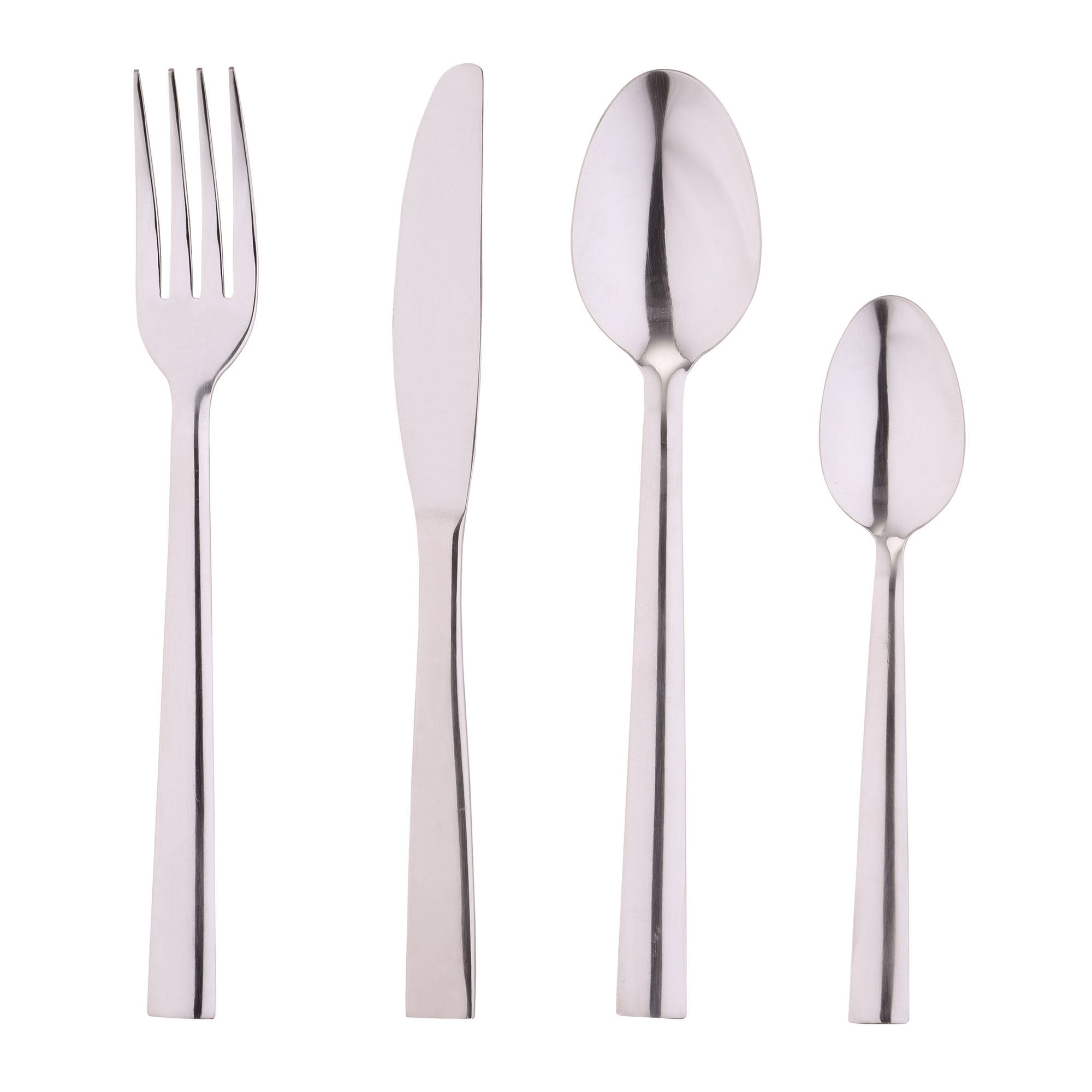 COUZON Le Perle Servizio Posate 24 Pezzi Acciaio Inox: Set Tavola Per 6 Persone Con Manico Perlato, Eleganza Francese