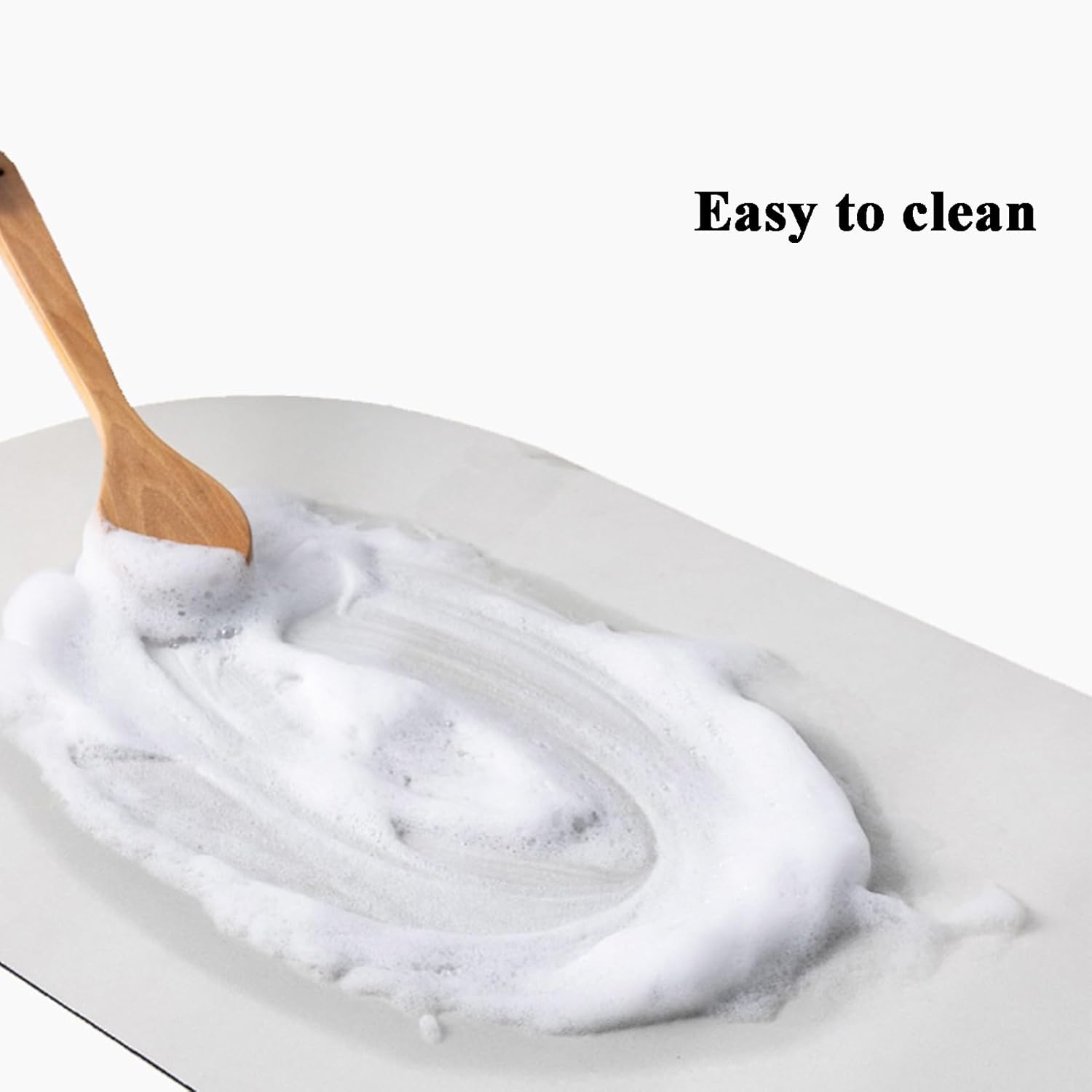 Tapis de bain absorbant en terre de diatomées, tapis de sol antidérapant, tapis de bain à séchage rapide (40 × 60 cm) - 6