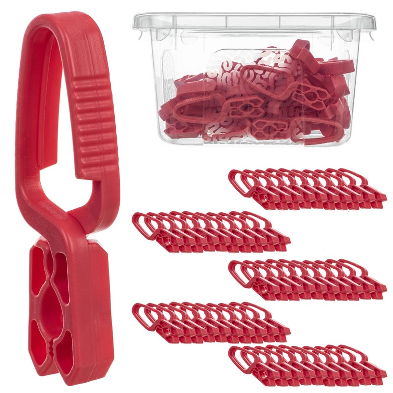 KLAMERKI DO PRANIA SPINACZE DO BIELIZNY ŻABKI 50szt + POJEMNIK Z POKRYWKĄ