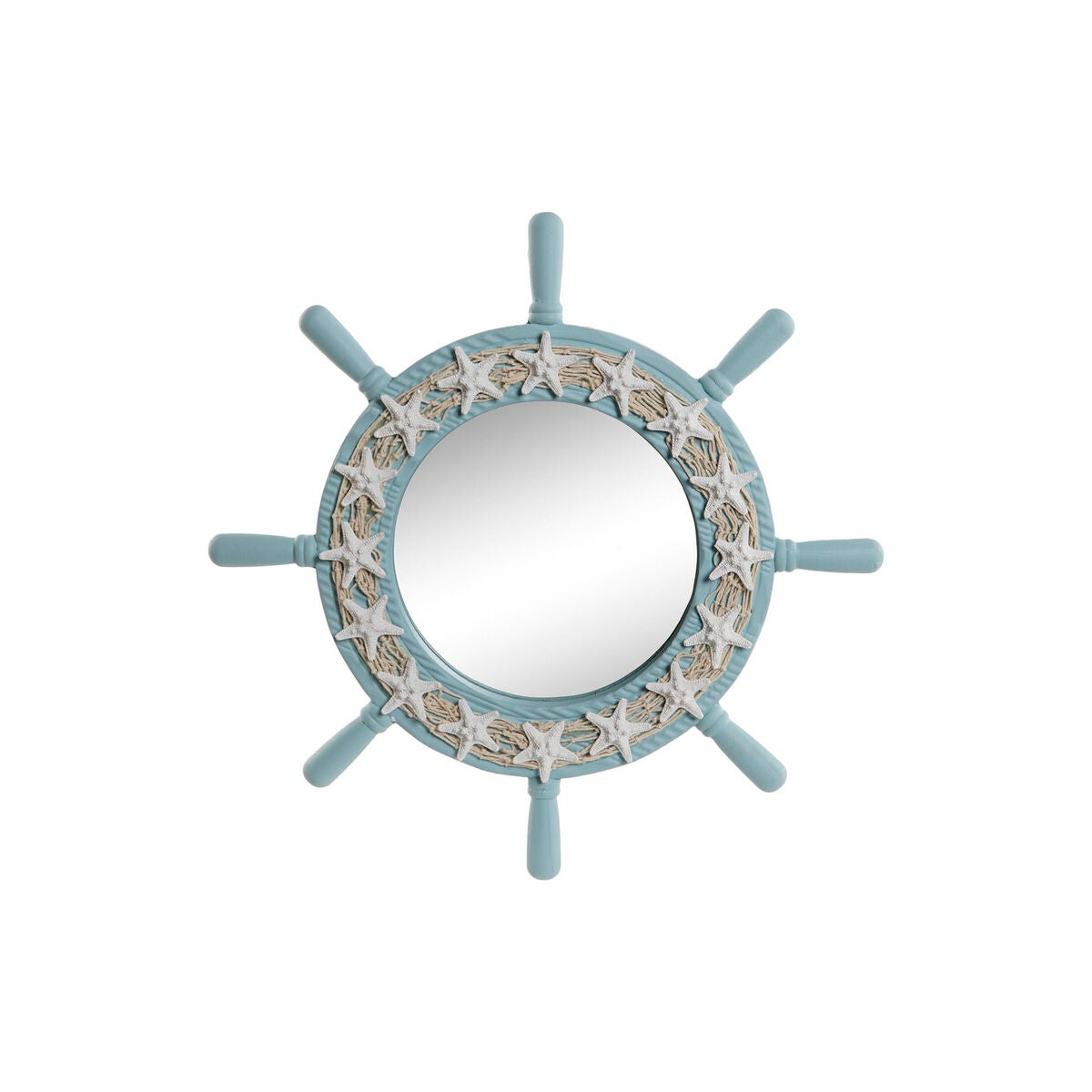 Espejo de pared home esprit azul cielo mediterráneo 42,5 x 3 x 42,5 cm - marca: home esprit - ean: 8424002108496