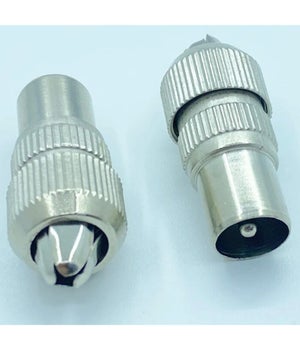 Spinotto Connettore Cavo Antenna Tv 2 Pezzi Spina Antenna Maschio Femmina 9 5mm Spinotto Connettore Cavo Antenna Tv 2 Pezzi Spina Antenna Maschio Femmina 9 5mm