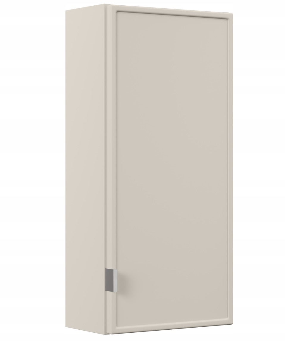 Szafka łazienkowa BELLA 35 cm kaszmirowa wisząca frezowany front 1 drzwi