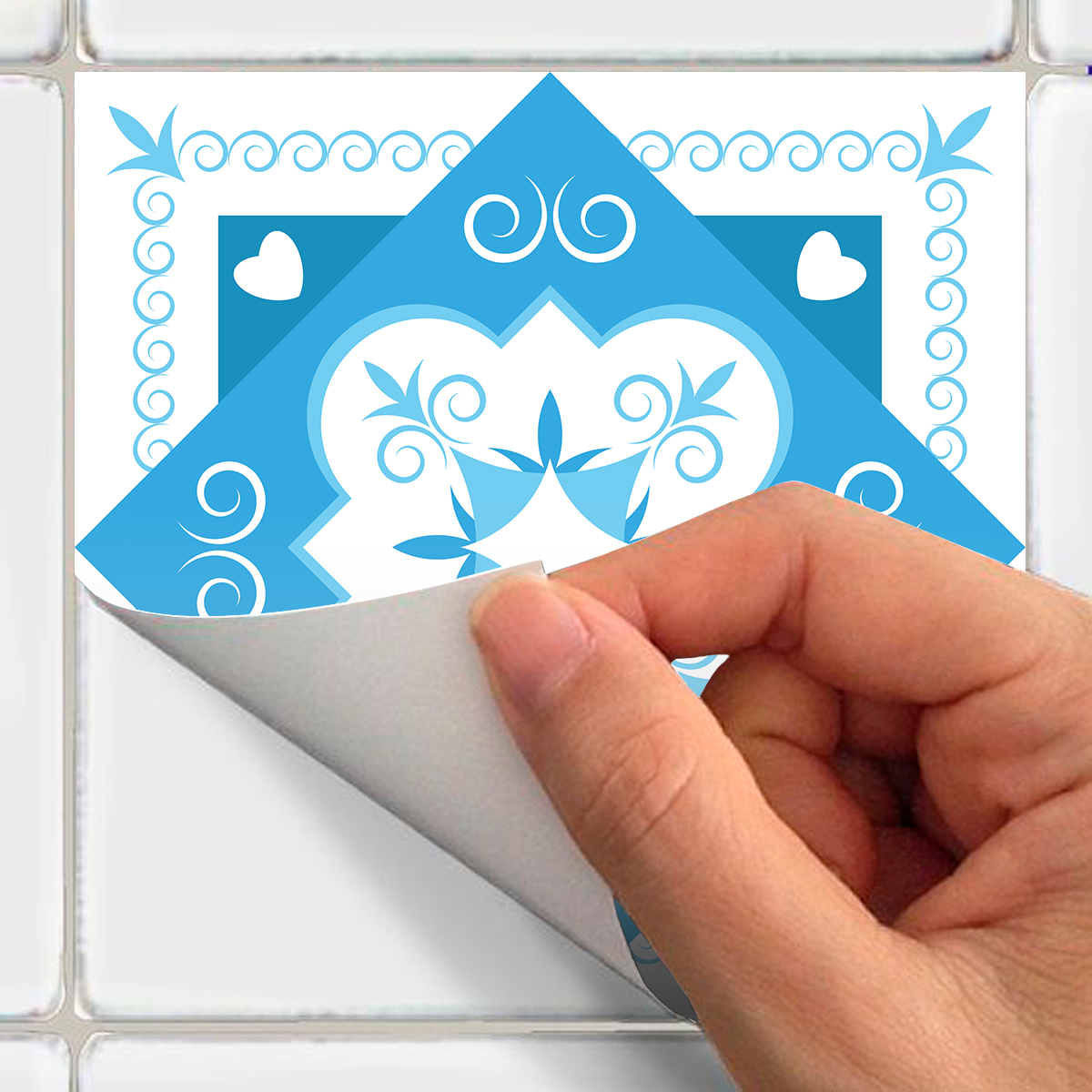 9 adesivi piastrelle azulejos angelina - Sticker adesivo - adesivi murali - 9stickers10x10cm - 4