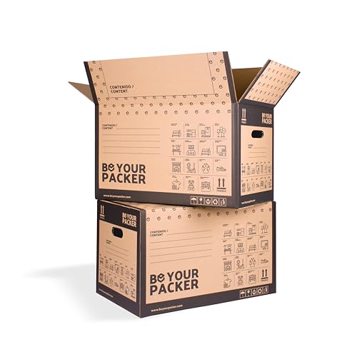 Grafoplas - Caja Cartón Embalaje 355x265x270mm Marrón Canal 3mm - Pack