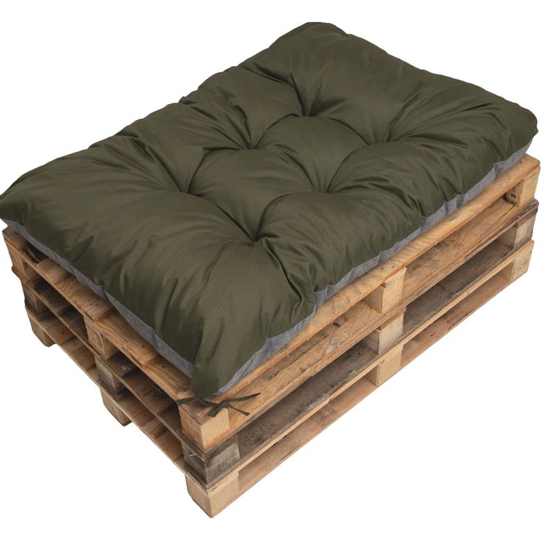 Poduszka ogrodowa na paletę 120x60cm poduszka na meble ogrodowe zielona, poduszka na balkon taras, poducha ogrodowa na meble z palet