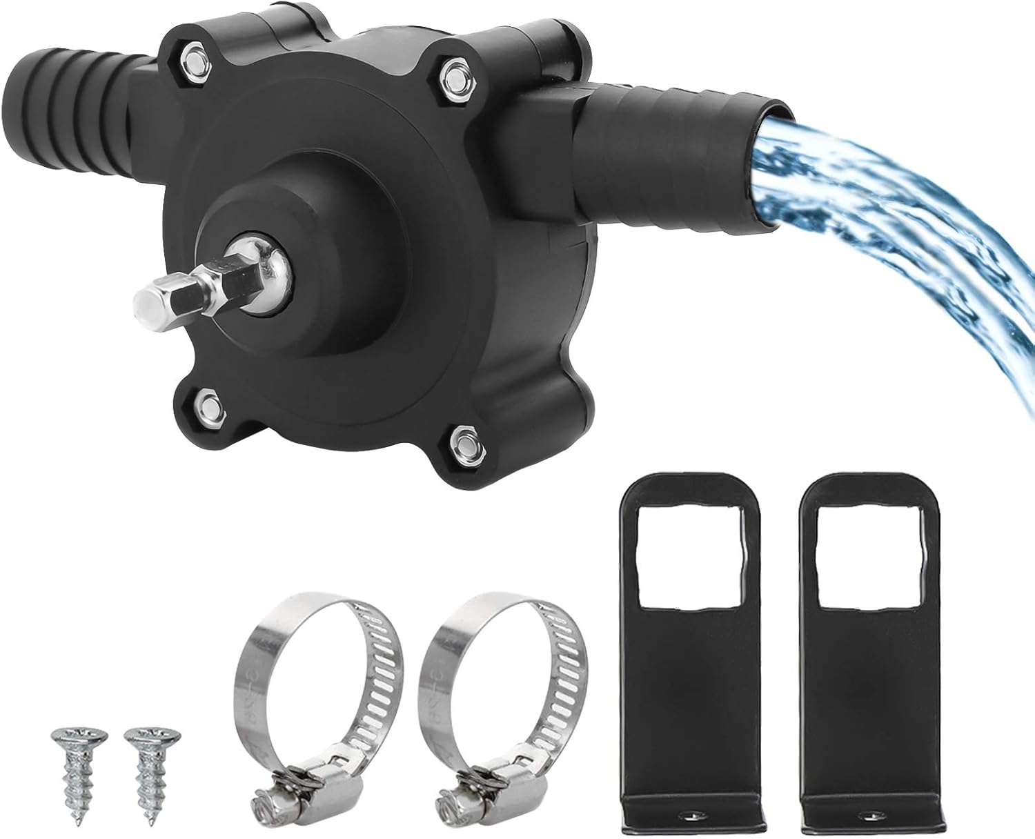 Przenośna mała wiertarka elektryczna, ręczna pompa wodna zasilana wiertarką do silników Diesla, olejów i płynów, samozasysająca pompa transferowa