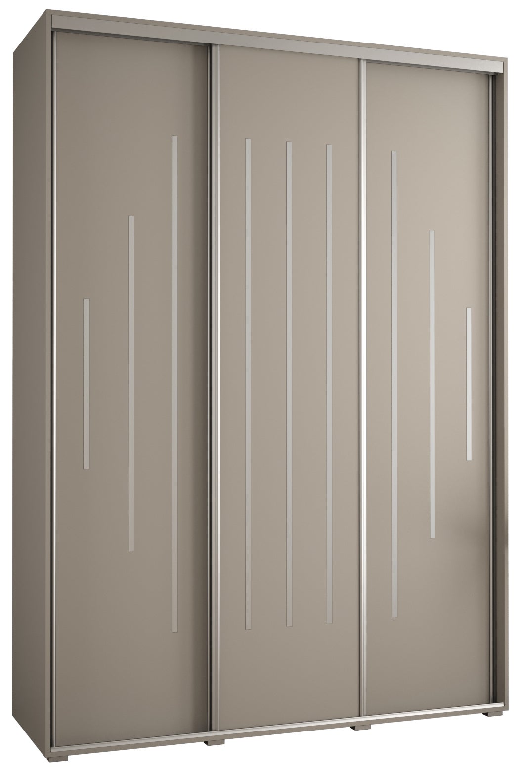 Szafa przesuwna wysoka Dakota 12 180 x 60 x 235,2 cm kaszmir + u. Srebrny - Abiks Meble