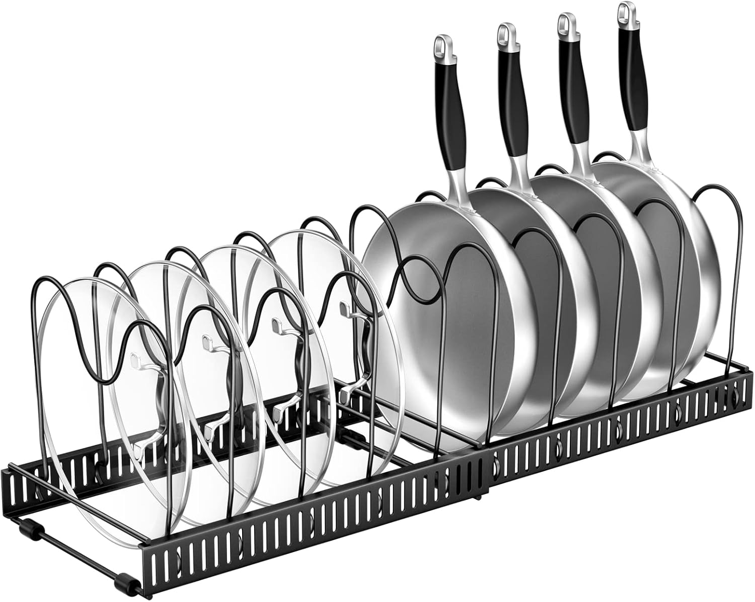 Rangement Poêles et Casseroles 91,3x44x2,9 cm Support à Poêle Suspendu Rangement Poêles et Casseroles 91,3x44x2,9 cm Support à Poêle Suspendu