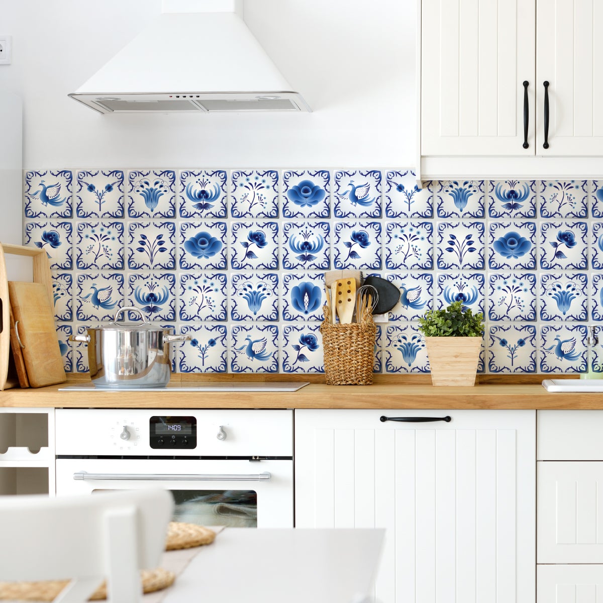 24 adesivi piastrelle di cemento delft Ruremonde - Sticker adesivo - adesivi murali - 24stickers15x15cm - 3