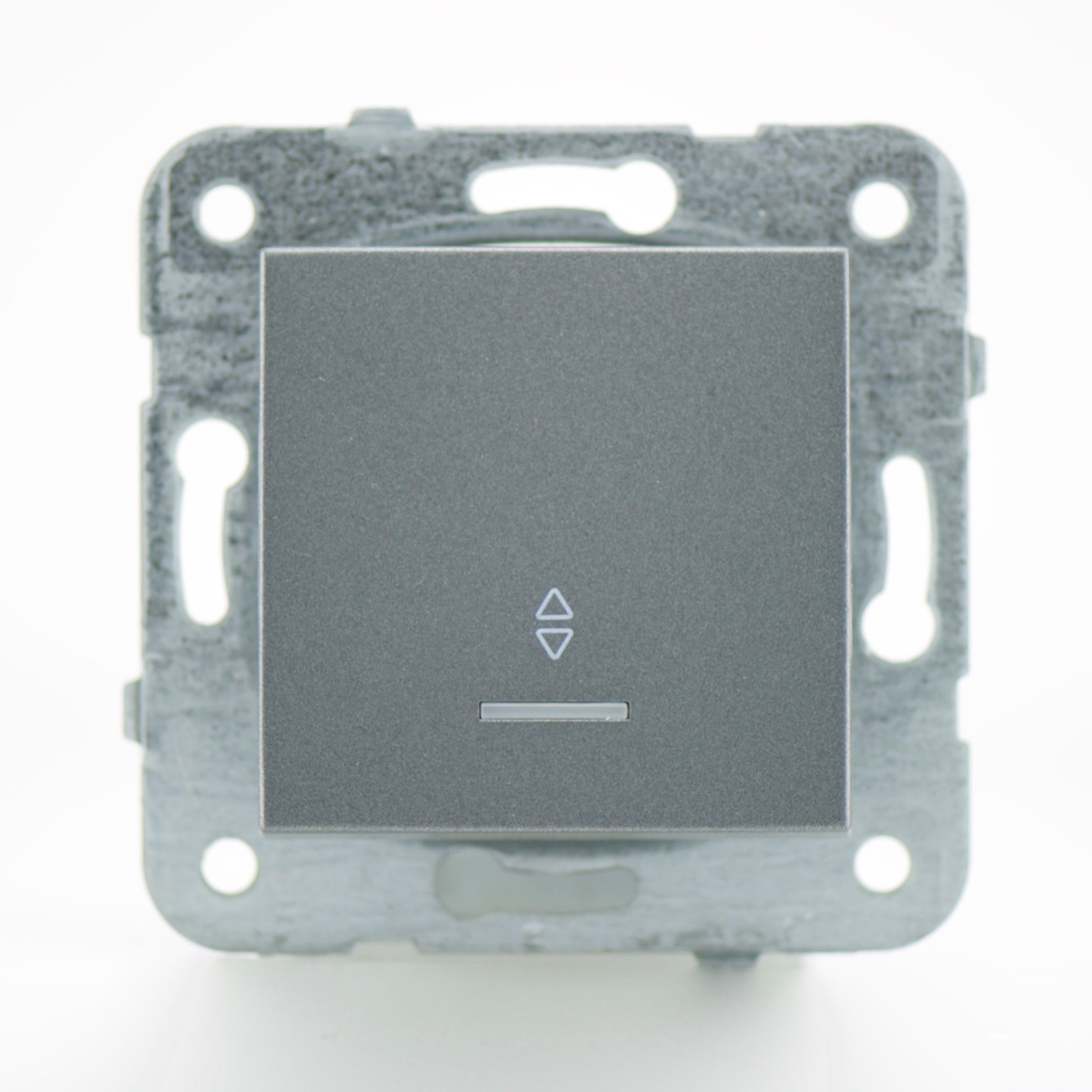 Interrupteur Commande Volet Roulant Blanc Tactile Karre Novella, Polycarbonate, Intérieur/mur