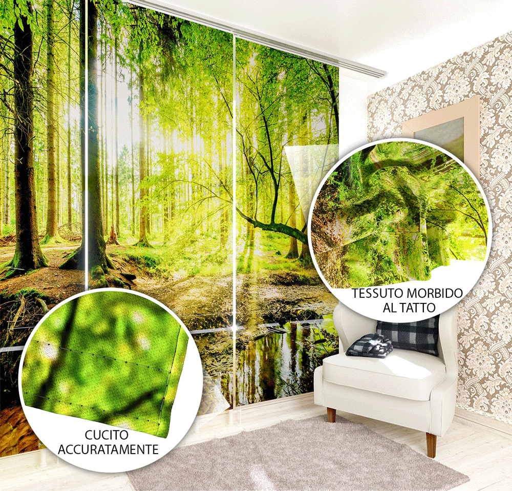 Tende a Pannello Scorrevoli Armonia del Mare 270x60 - 3