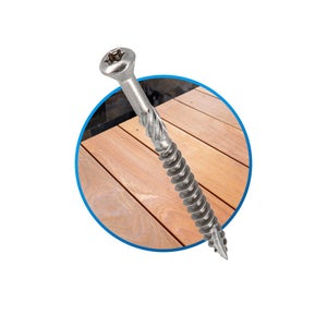 Vis de charpente tête fraisée Torx acier zingué bleu - Vis torx - Eurotec