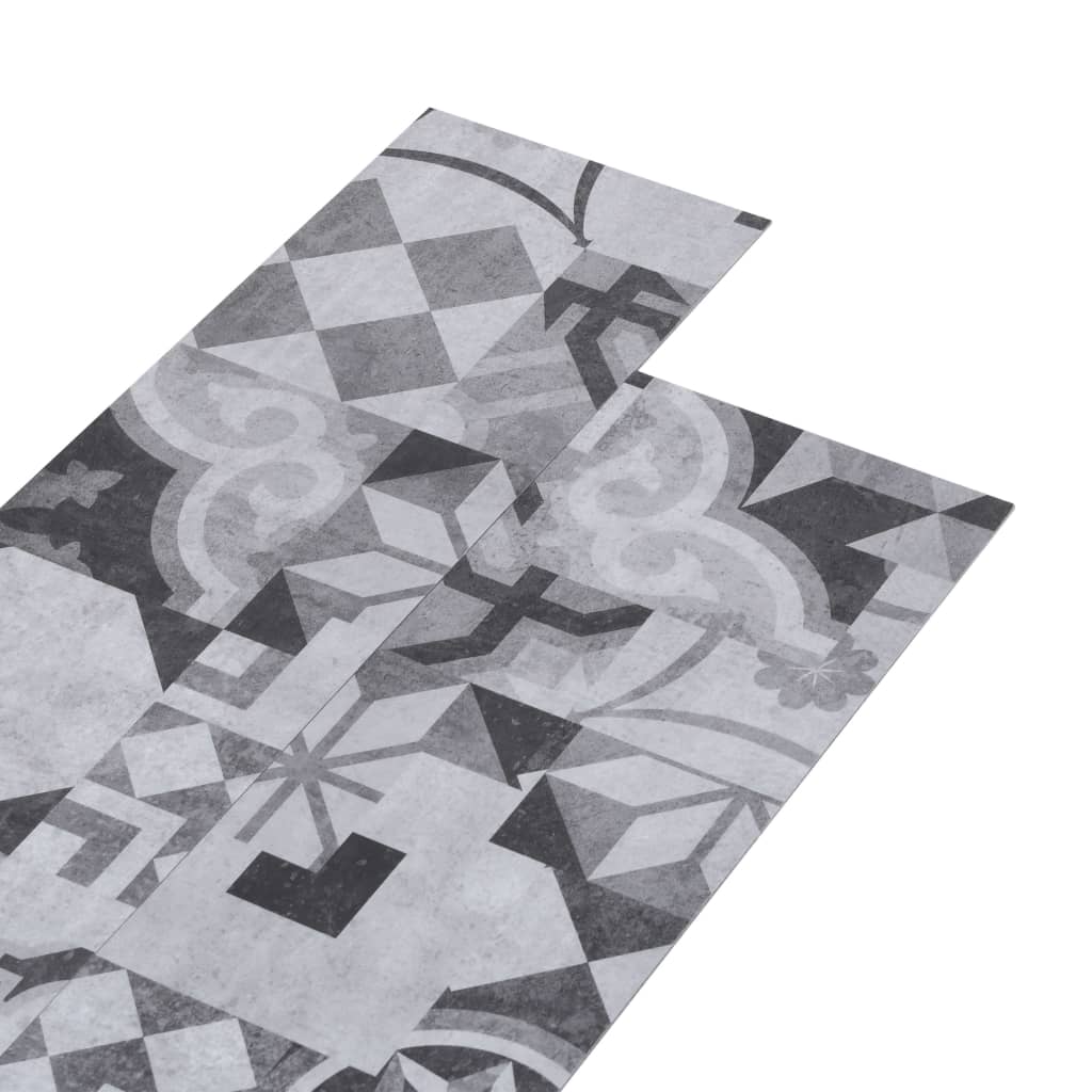 Lamas para suelo de pvc autoadhesivas | tarimas de suelo | tarimas autoadhesivas estampado gris 5,02m² 2mm cfw69983