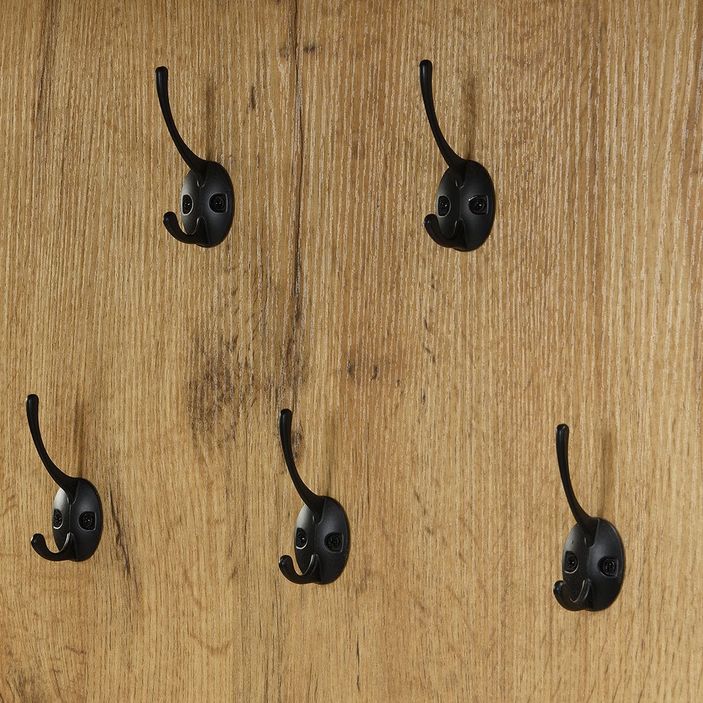 Penderie avec miroir, meuble à chaussures, banc, 5 crochets - 7