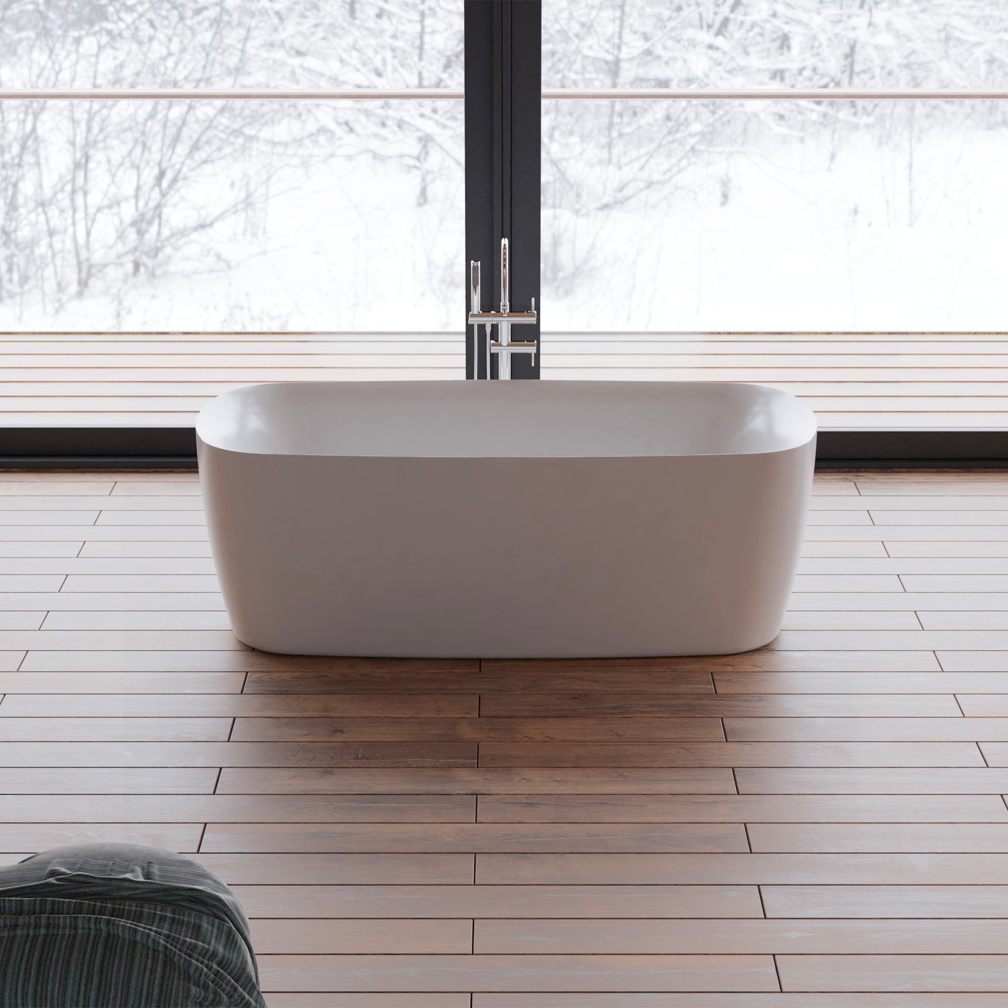 Baignoire Ilot Swing 170 blanche 170 x80 x58 cm, by SPALINA - 8