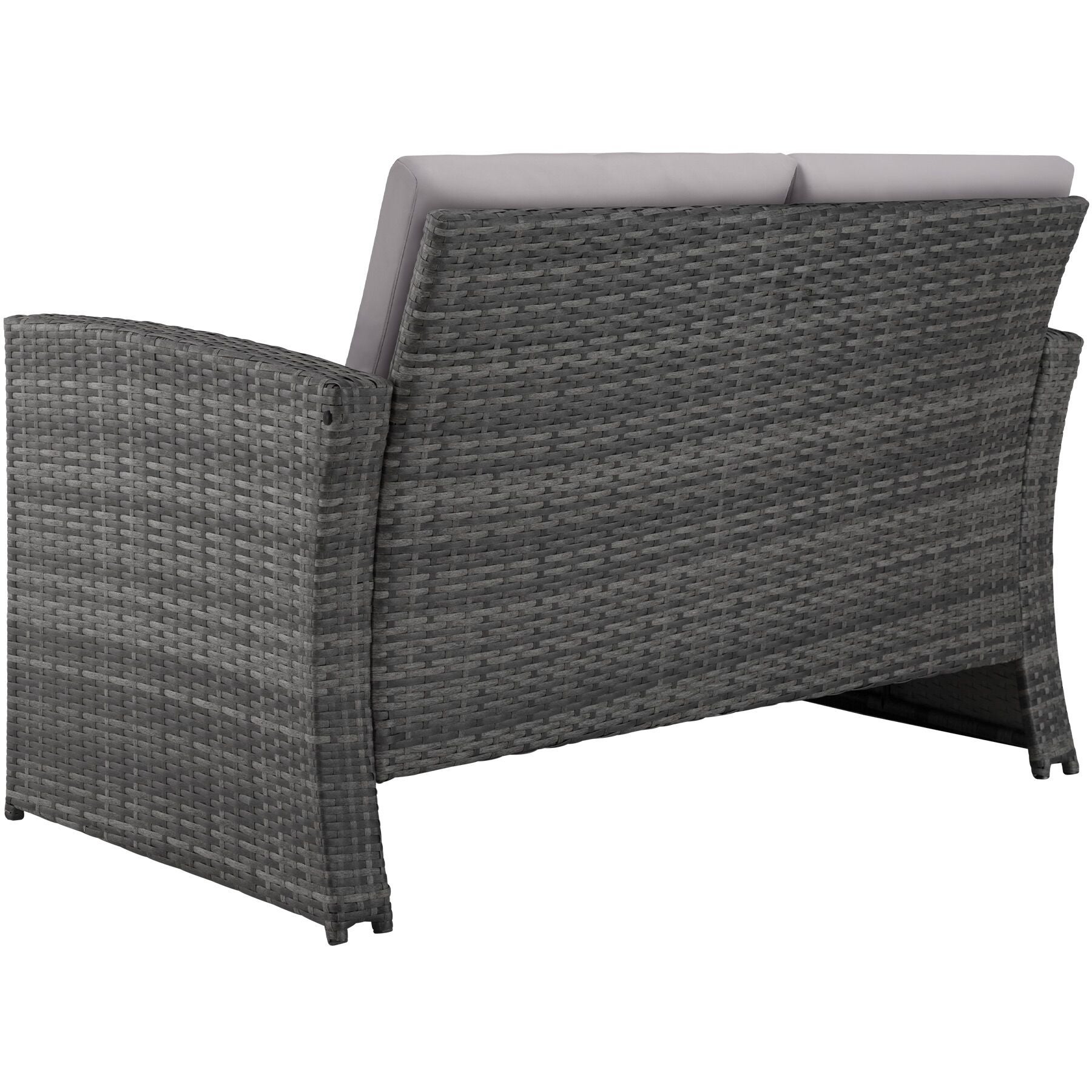 Salon bas de jardin en Acier Gris 4 personnes - 7