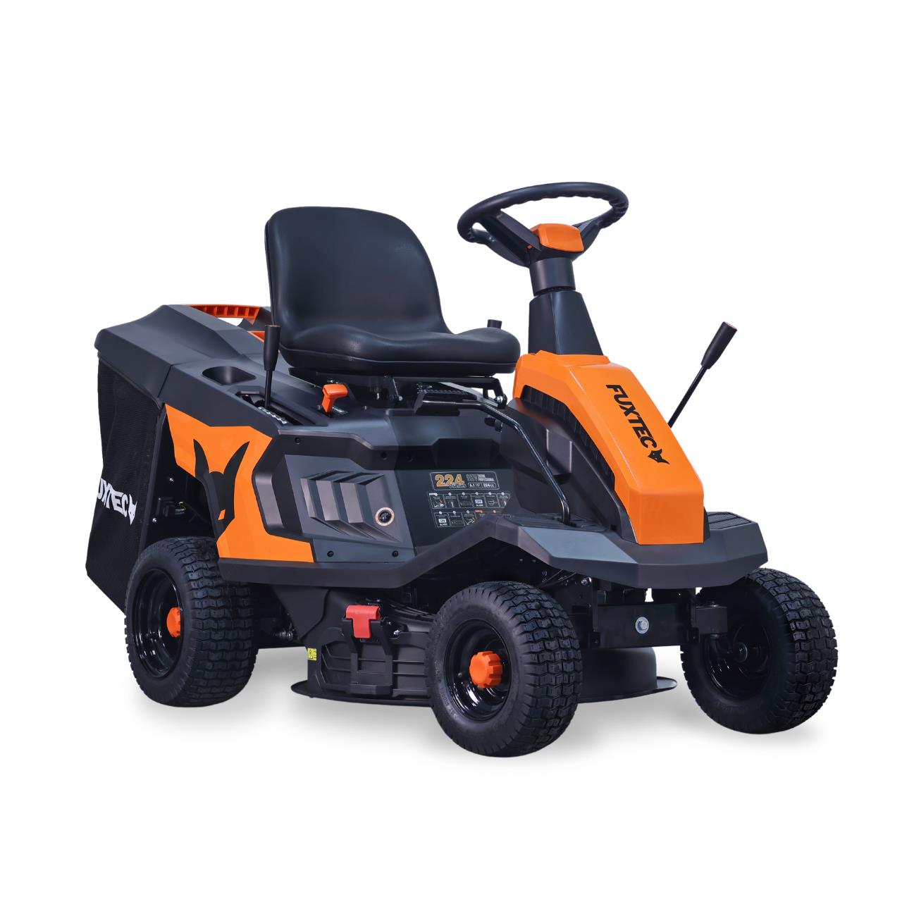 FUXTEC traktorek ogrodowy 66cm, 6KM, kosz 150L, regulacja wysokosci koszenia