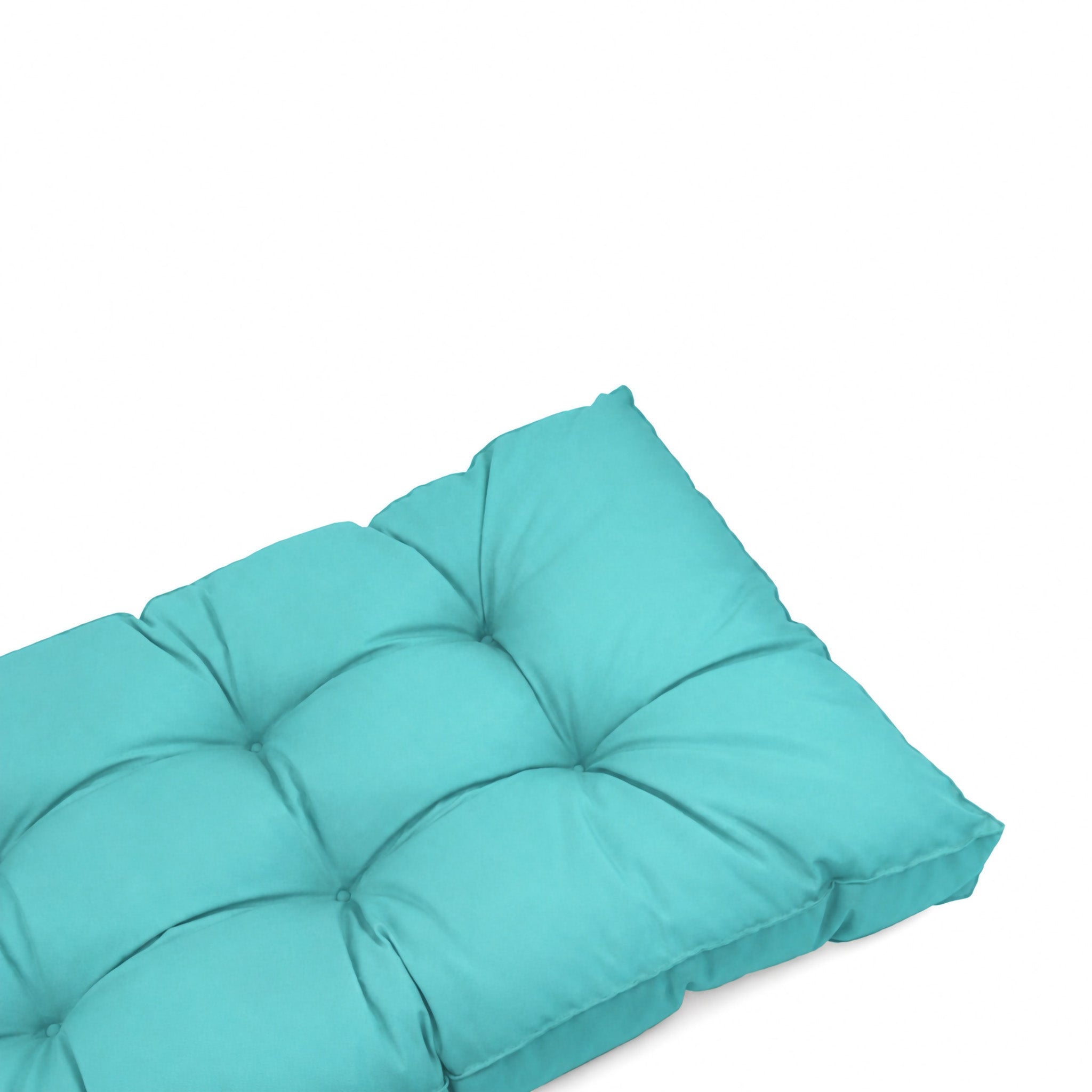 Coussins pour salon de jardin capitonné 100x50cm Bleu caraibes - 8