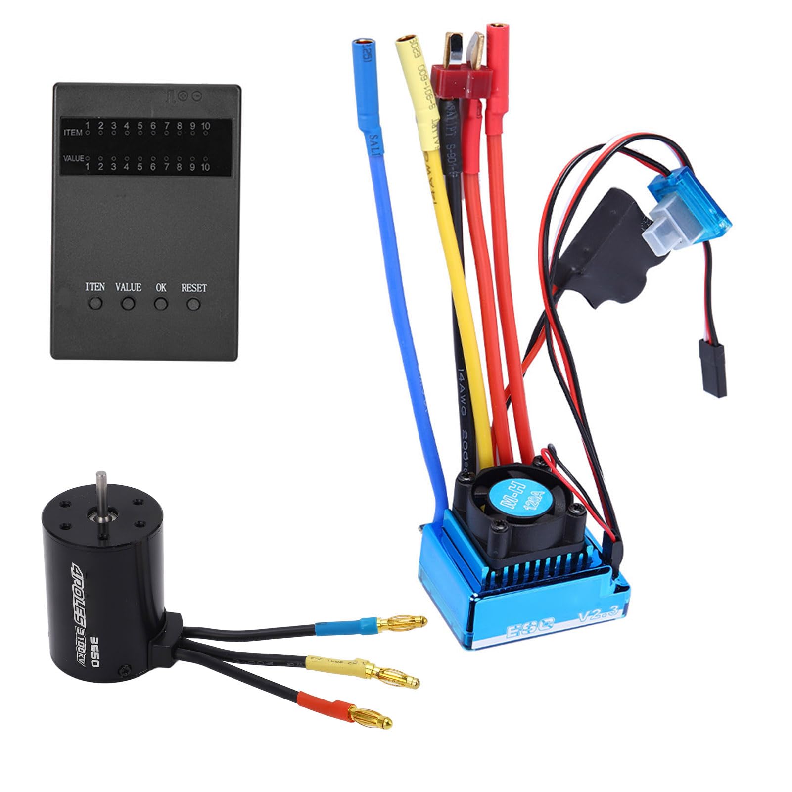 SUNGOOYUE Tarjeta De Programación Para ESC Sin Escobillas – Accesorio De Actualización Para Coches RC 1/10 – Ajuste De Freno Y Modo De Inicio