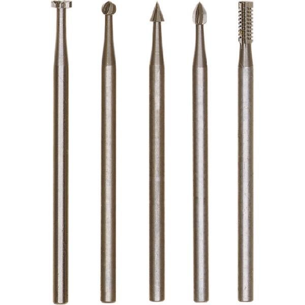 Set freze din otel-wolfram-vanadiu Proxxon 28710, O2.35-O3.1 mm, 5 ...